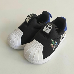 ZAPATILLAS - ADIDAS - TALLE AR 19 - NEGRO MOTIVO MICKEY