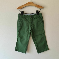 PANTALÓN - CARTER´S - TALLE 12 MESES - GABARDINA VERDE