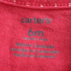 SAQUITO - CARTER'S - TALLE 6 MESES - MUSCULOSA ROJO A LUNARES - PilchaGo