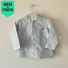 CAMPERA LIVIANA - BOTONITOS - TALLE 12 MESES - CELESTE