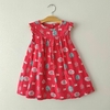 VESTIDO - JONH LEWIS - TALLE 18 A 24 MESES - CORDEROY ROSA MOTIVO BOSQUE