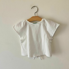 REMERA MC - BENETTON - TALLE 1 A 2 AÑOS - BLANCO CON LEYENDA - comprar online