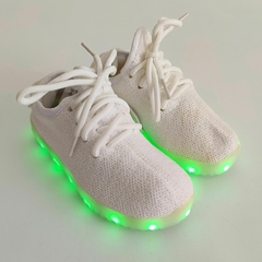 ZAPATILLAS - LEDZ - TALLE AR 24 - BLANCO CON LUCES LED MULTICOLOR RECARGABLE - comprar online