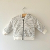 CAMPERA - PRIMARK - TALLE 0 A 3 MESES - BLANCO GRIS CON PELUCHE INTERIOR