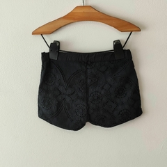 SHORT - LITTLE AKIABARA - TALLE 4 AÑOS - NEGRO CON BRODERIE - comprar online