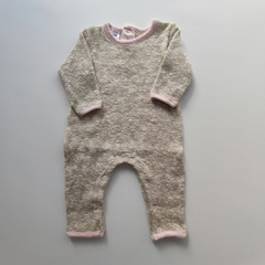 ENTERITO - GIMOS - TALLE 6 MESES - BEIGE Y NEGRO