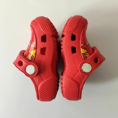 CROCS - CROCS - TALLE AR 18/19 - ROJAS MOTIVO CARS - tienda online