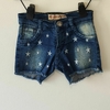 SHORT - FUMAREL - TALLE 6 AÑOS - JEAN ZUL CON ESTRELLAS BORDADAS