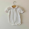 BODY CHOMBA MC - TALLE 6 A 9 MESES - BLANCO