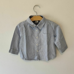 CAMISA - CHEEKY - TALLE 6 A 9 MESES - JEAN GRIS ML