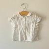 CAMISA - NANOS - TALLE 9 MESES - LINO BLANCO