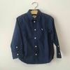 CAMISA - H&M - TALLE 2 A 3 AÑOS - AZUL A LUNARES ML