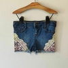 SHORT - EPIC THREADS - TALLE 4 AÑOS - JEAN AZUL CON BRODERIE