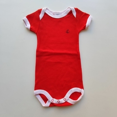 BODY - PETIT BATEAU - TALLE 3 MESES - ROJO