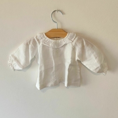 BLUSA - GOCCO - TALLE 1 A 3 MESES - BLANCO ML