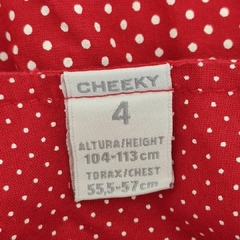 VESTIDO - CHEEKY - TALLE 4 AÑOS - ROJO A LUNARES en internet