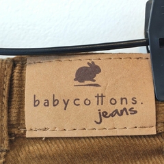 PANTALÓN - BABYCOTTONS - TALLE 3 MESES - CORDEROY MARRÓN - tienda online