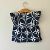 BLUSA - CARTER'S - TALLE 12 MESES - BLANCO Y AZUL