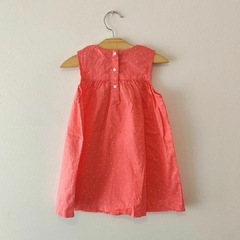 VESTIDO - H&M - TALLE 12 A 18 MESES - NARANJA CON LUNARES - comprar online