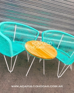 Imagen de Combo 2 sillones Gervasoni (TAMAÑO SMALL) + mesa redonda