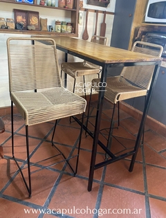 Barra Industrial + 2 banquetas Tulum - comprar online