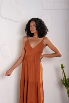 Vestido Luz - Terracota - comprar online
