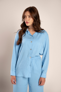 Camisa Sarah - Azul na internet