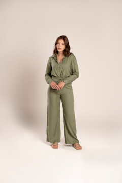 Camisa Sarah - Verde Militar - Ressoa | Shop Now