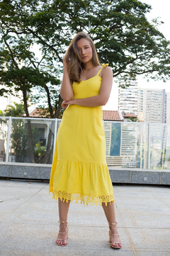 Vestido Denise - Amarelo Citrino - comprar online