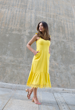 Vestido Denise - Amarelo Citrino na internet