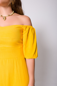 Vestido Catarina - Amarelo Dijon - loja online
