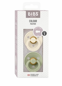 Chupete Colour Ivory Sage Pack x2