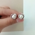Conjunto plata corazones con micropave y perlas - comprar online