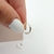 Aros plata mini argollas infladas 12 mm