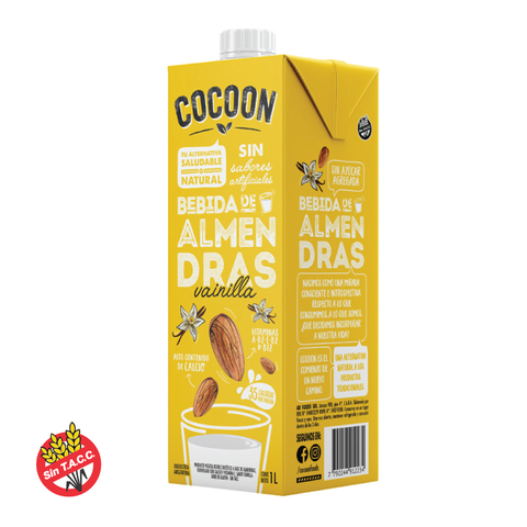 Leche De Almendras Sabor Vainilla Cocoon 1L