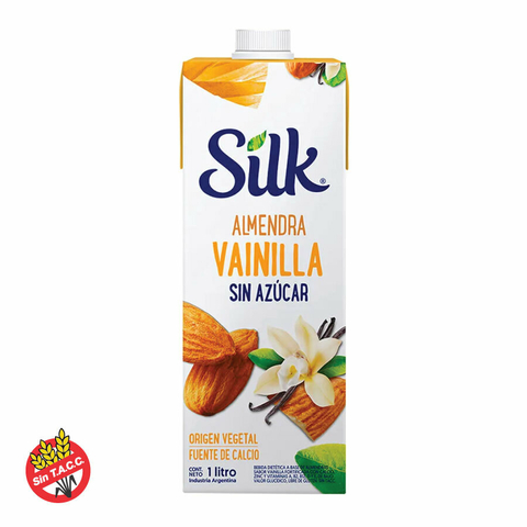 Bebida de Almendras Sabor Vainilla Sin Azucar Silk 1l