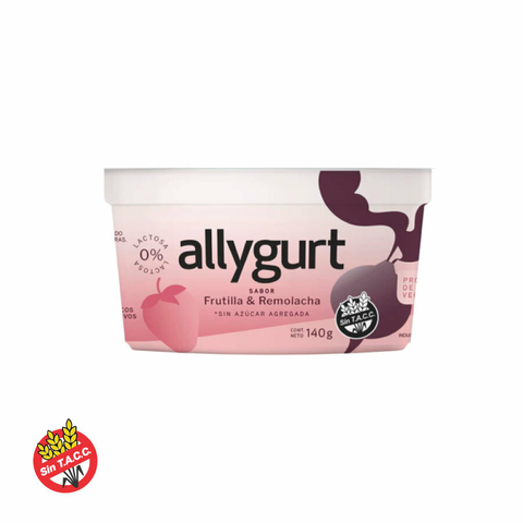Yogur a base de Almendras Sabor Frutilla & Remolacha Allygurt 140g