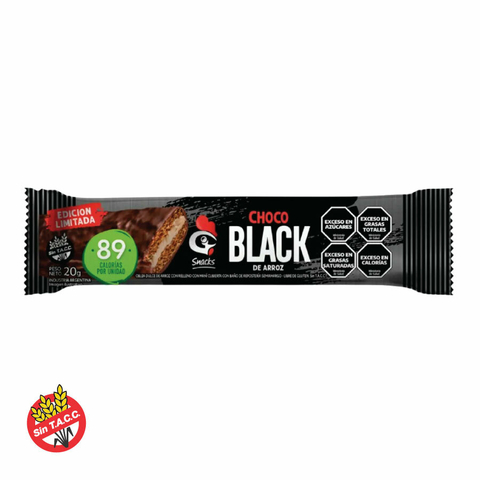 Barra Choco Black De Arroz Gallo Snacks 20g