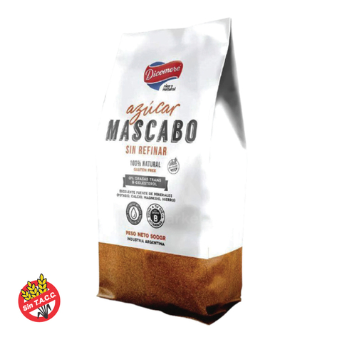 Azúcar Mascabo 100 % Natural 500g Dicomere