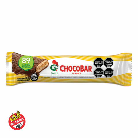 Oblea Chocobar de Arroz Rellena de Maní Gallo Snacks 20g