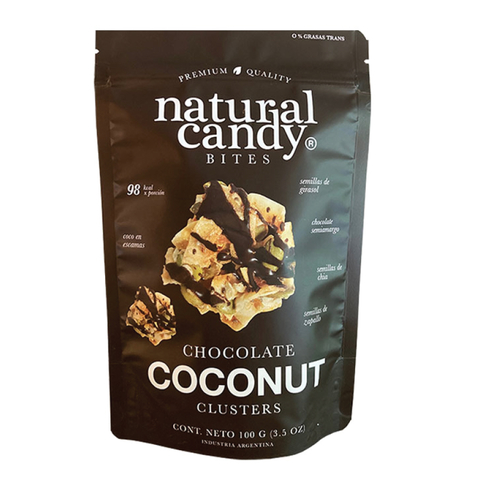 Chocolate Coconut Clusters Natural Candy 100g