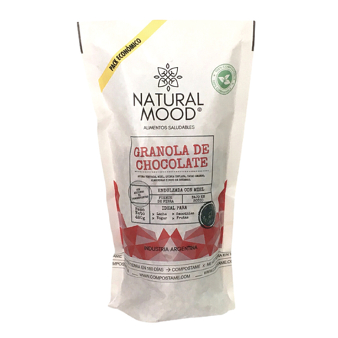 Granola De Chocolate Doy Pack Compostable Natural Mood 460g