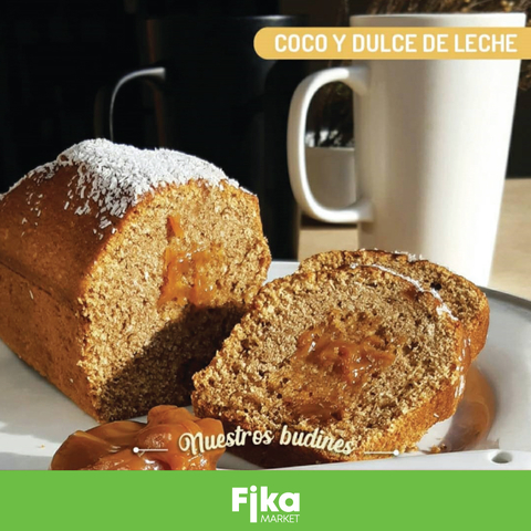 Budín Integral de Coco y Dulce de Leche c/Azúcar Mascabo Gaia