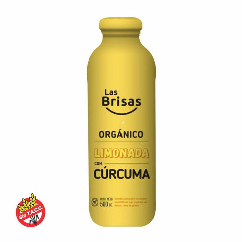 Limonada Orgánica Con Cúrcuma Las Brisas 500ml