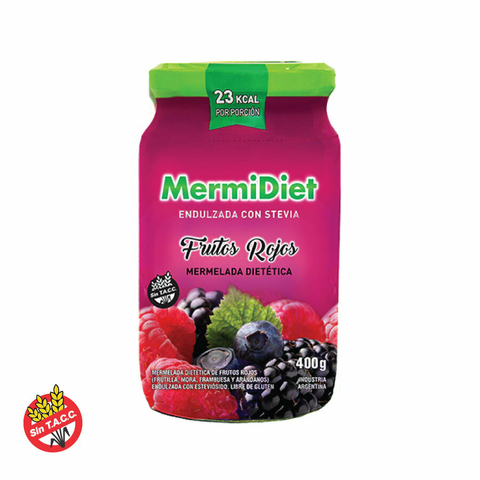 Mermelada de Frutos Rojos Sin Azucar Con Stevia Mermidiet Ceral 400g