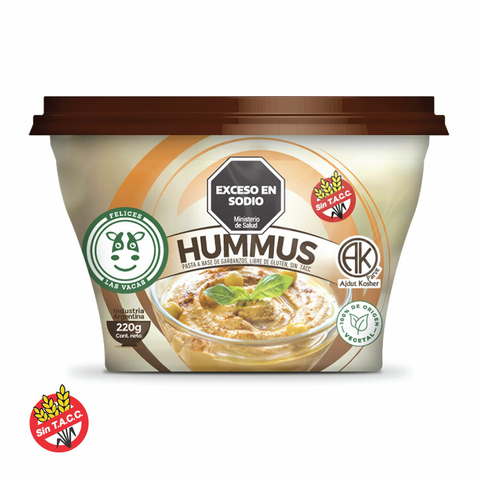 Hummus de Garbanzo 230g Felices Las Vacas