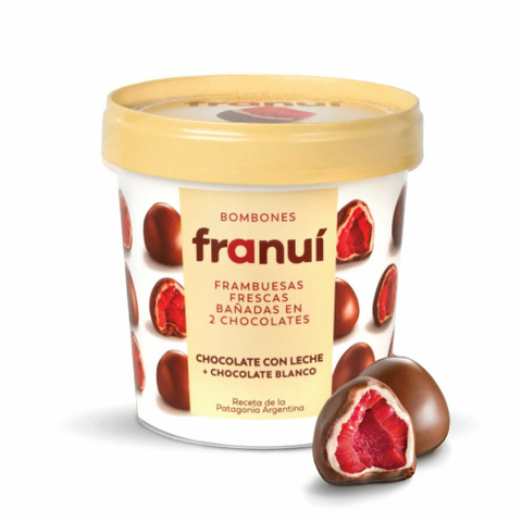 Frambuesas Cubiertas De Chocolate Con Leche Franui 150g