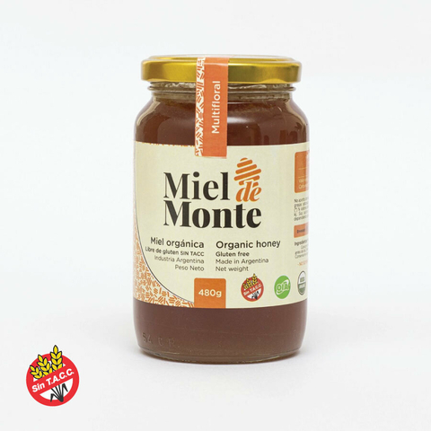 Miel Organica Multifloral Miel De Monte 480g