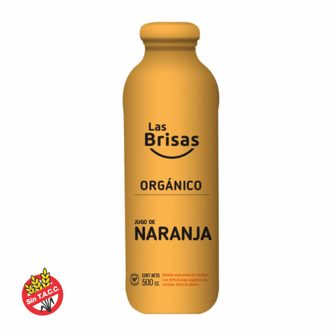 Jugo "S" Orgánico de Naranja Las Brisas 500ml