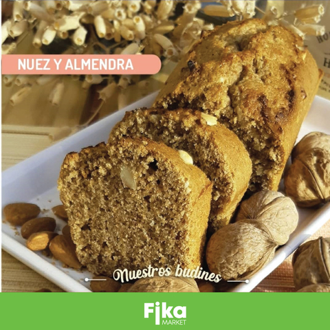 Budín Integral de Nuez y Almendra c/Azúcar Mascabo Gaia